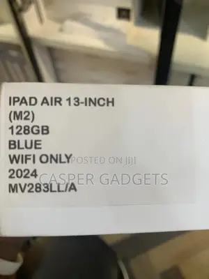 New Apple iPad Air 13 (2024) 128 GB Blue