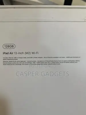 New Apple iPad Air 13 (2024) 128 GB Blue