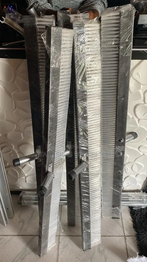 48” Grey Fiber Concrete Broom With Pole
