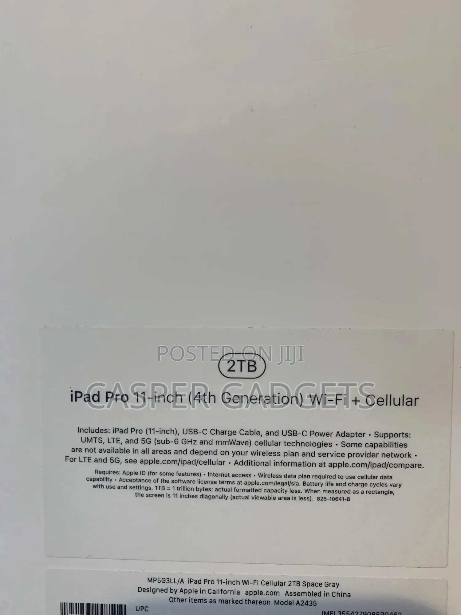 New Apple iPad Pro 11 (2022) 2 TB Gray