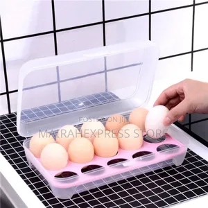 15 Grids Modernized Transparent Egg Rack/Organizer