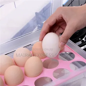 15 Grids Modernized Transparent Egg Rack/Organizer