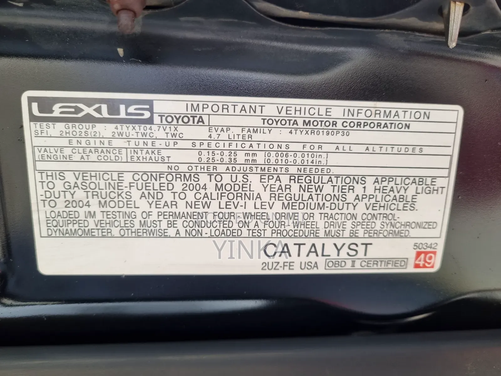 Lexus GX 470 2004 Black