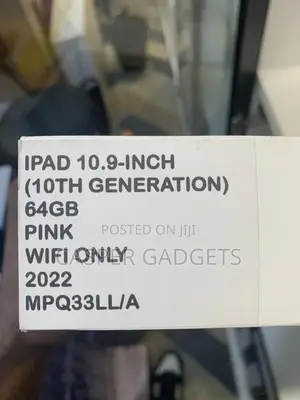 New Apple iPad (2022) 64 GB Pink