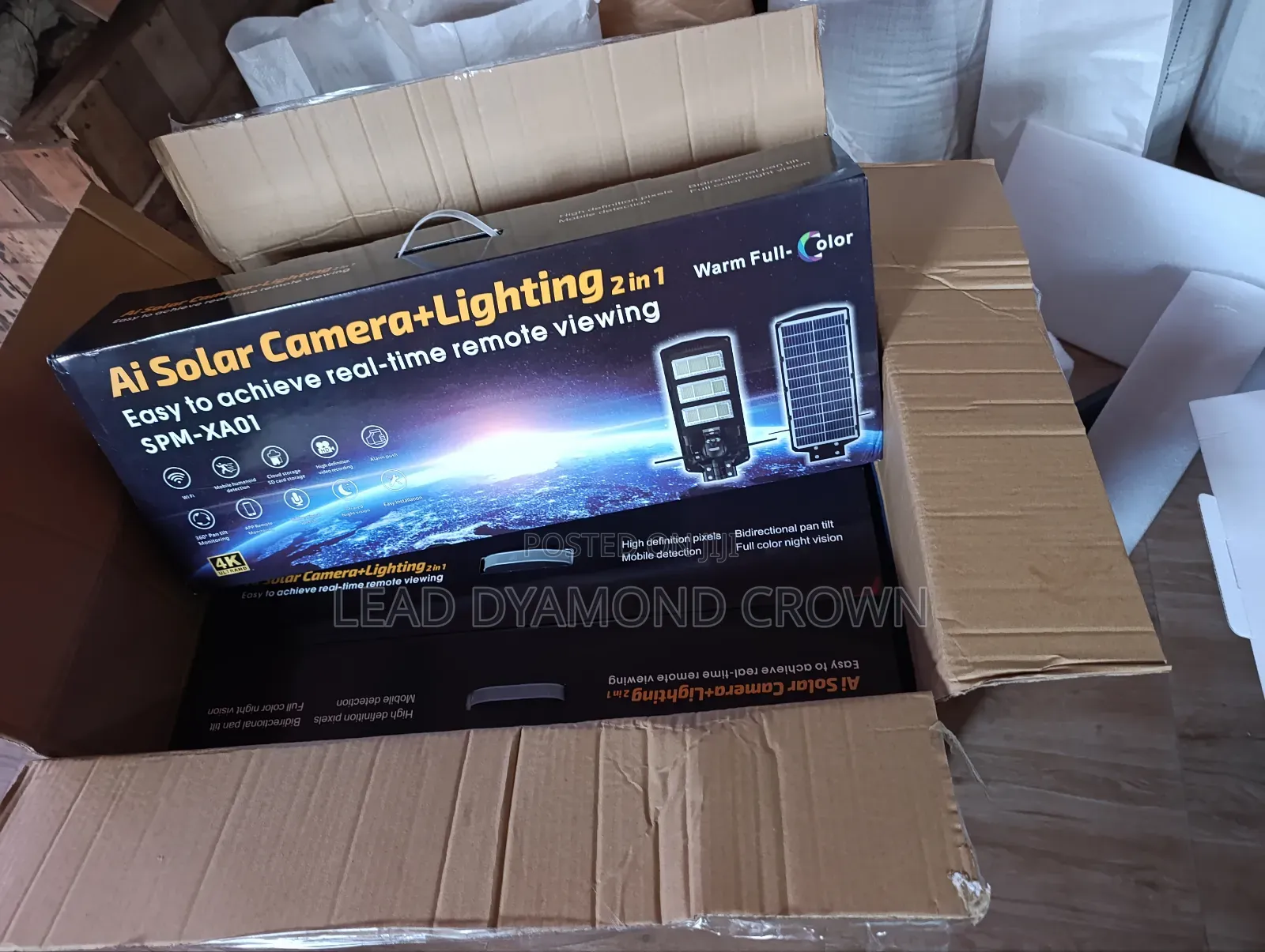 Solar Powered Street Light With CCTV