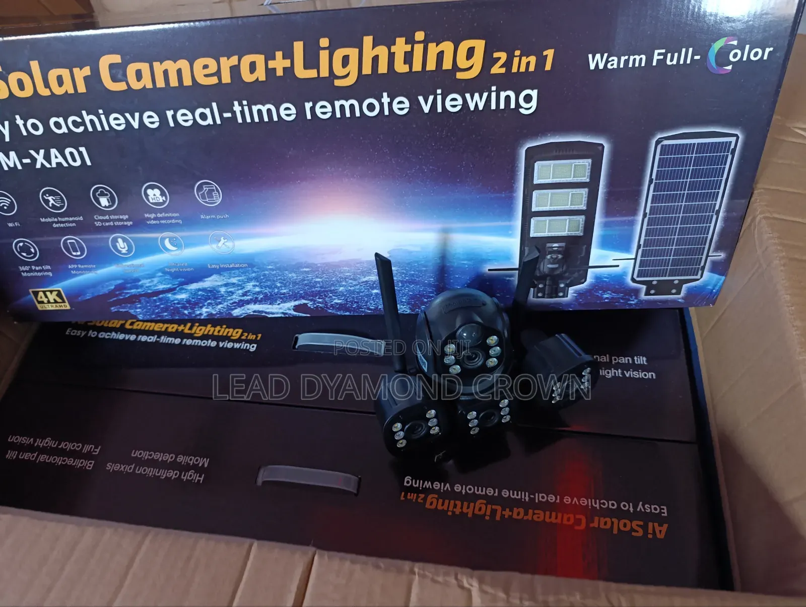 Solar Powered Street Light With CCTV