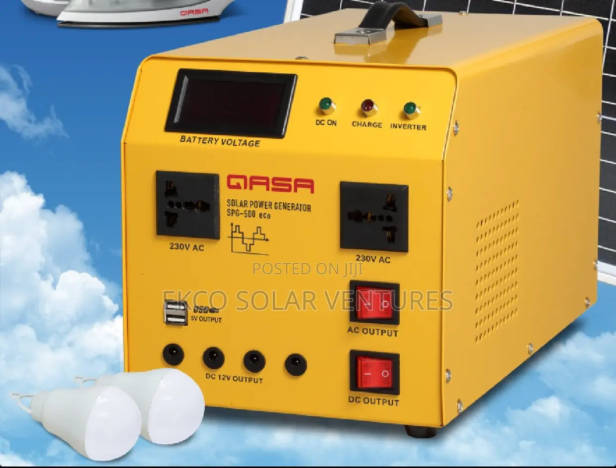 Qasa Solar Power Generator SPG-500 Eco With Solar Panel