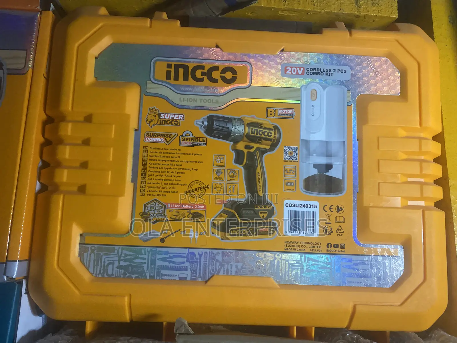 Ingco 20v Cordless 2pcs Combo Kit