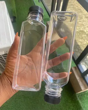Photo - Transparent Square Plastic Bottles