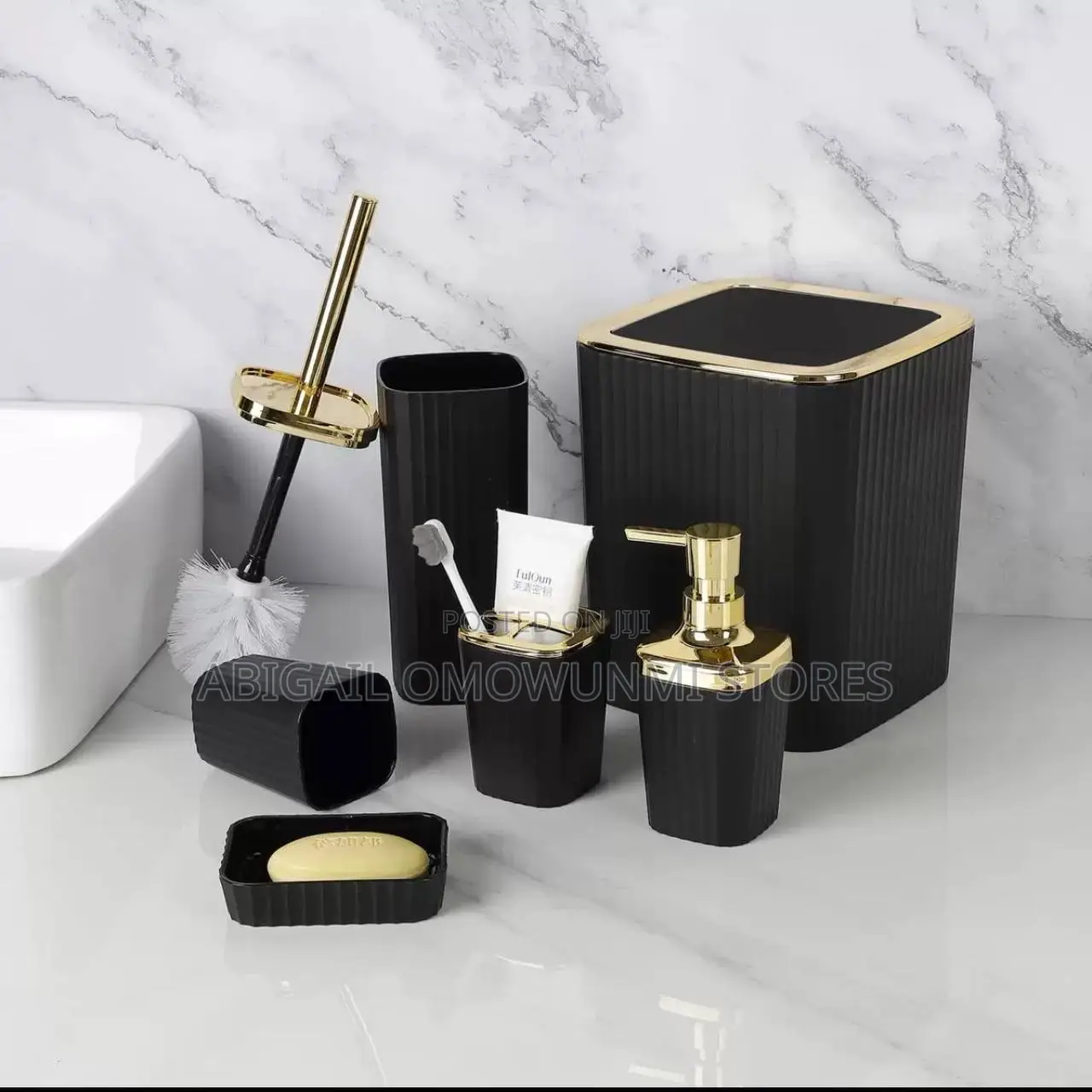 7 PCS Luxury Bathroom Accessories