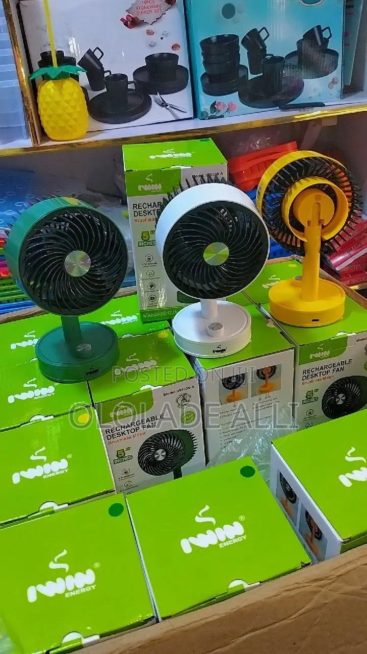 5 Inches Rechargeable Fan
