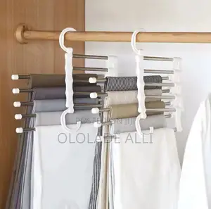 5 in 1 Trouser Rack Hangers Stainless Steel