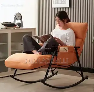 Nordic Lazy Rocking Chair Fabric Living
