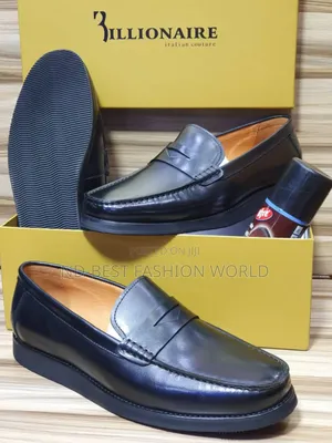 Billionaire Leather Flat Shoes