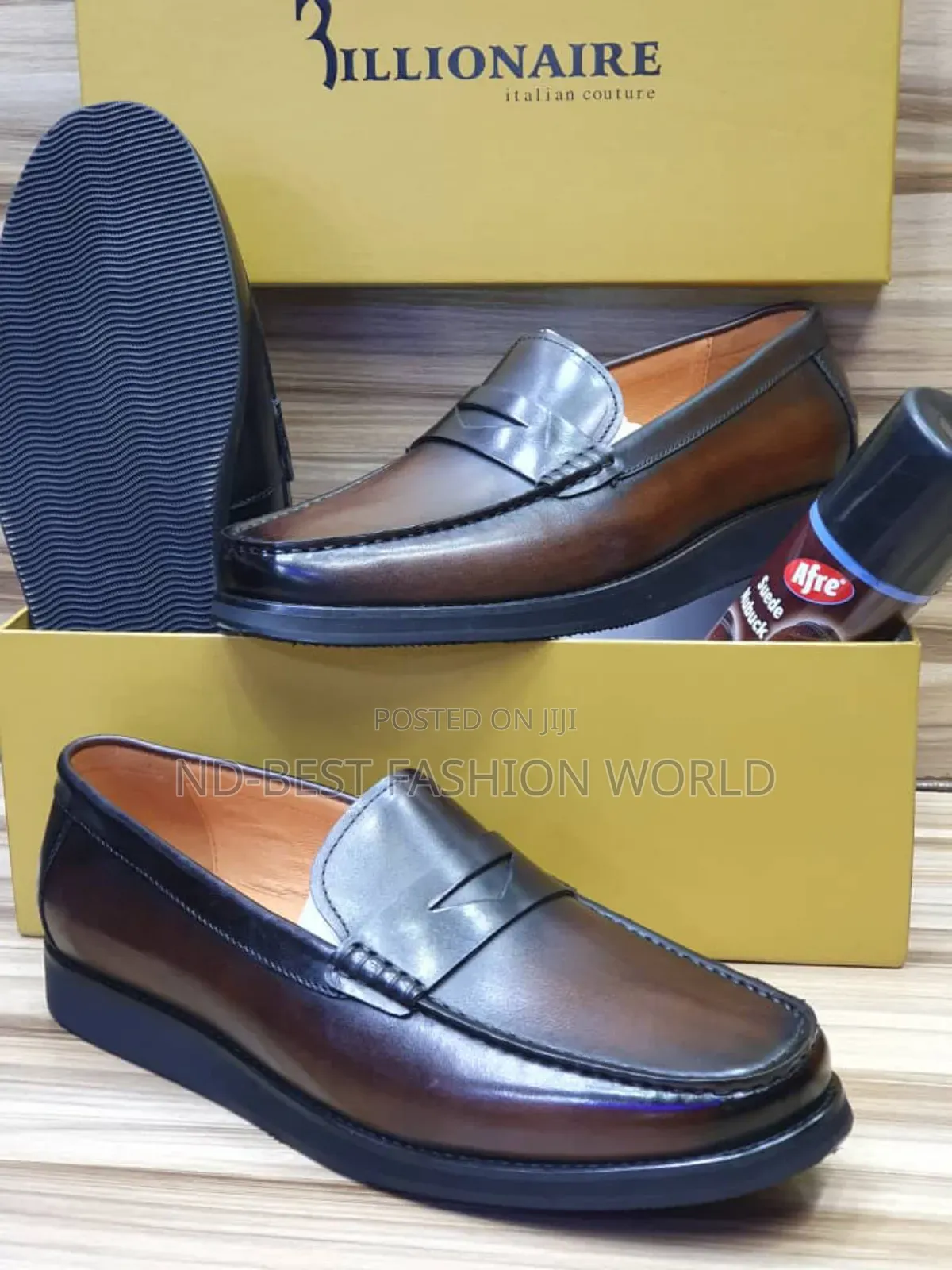 Billionaire Leather Flat Shoes