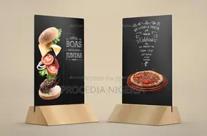 Custom Name Restaurant Qr Code Menu, Acrylic Frame,