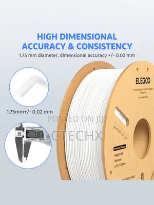 Elegoo Petg Filament 1.75mm White 1kg 3d Printer Filament