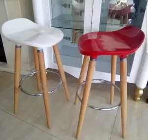 High Stool With 4 Wooden Leg