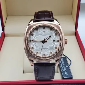 . "Copy Vacheron Constantin Men's Leather Automatic Watch"