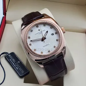 . "Copy Vacheron Constantin Men's Leather Automatic Watch"