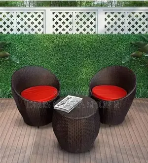 Husband and Wife Rattan Table and Chairs
