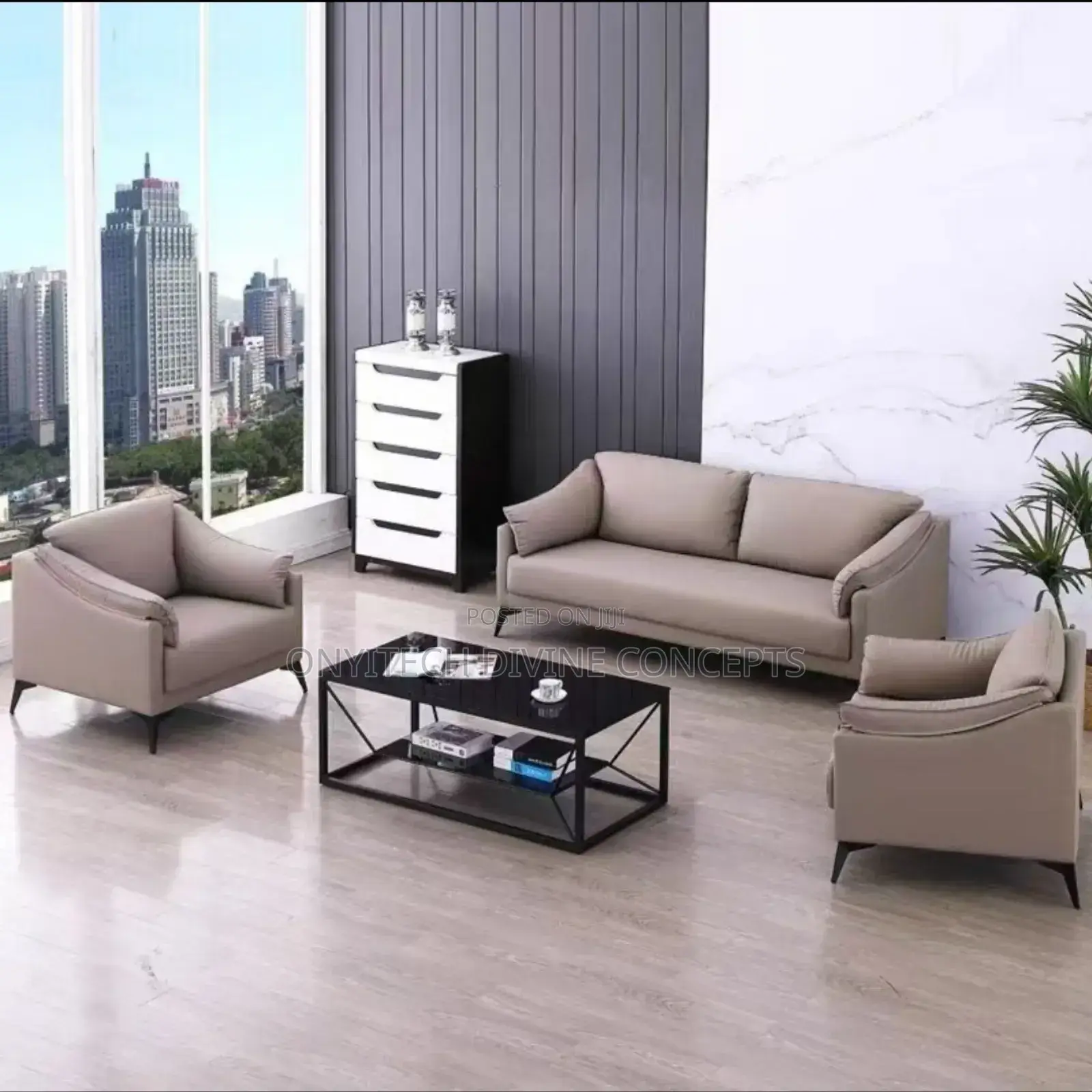 Turkish Leather High Classy Sofa