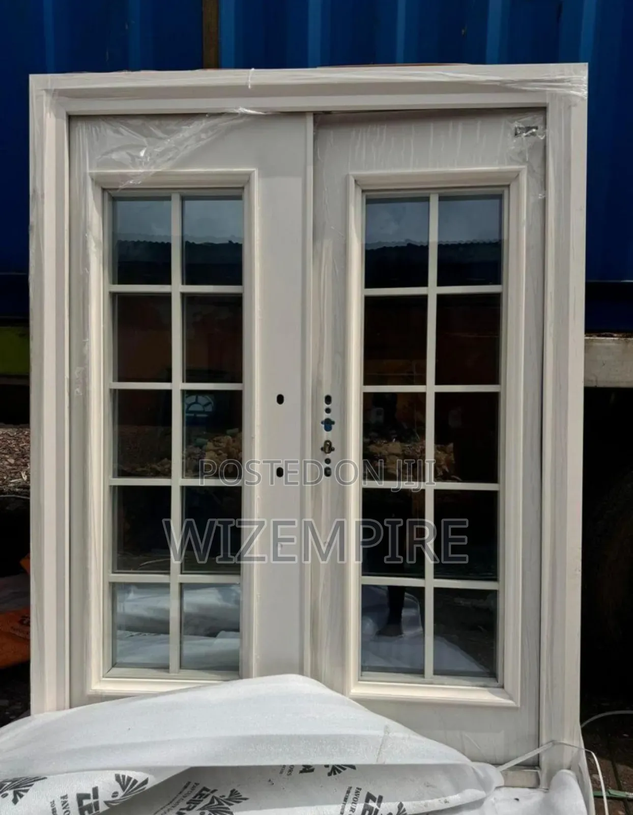 Double French Glass Doors Available