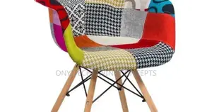 Combined Colours Wooden Leg Chair