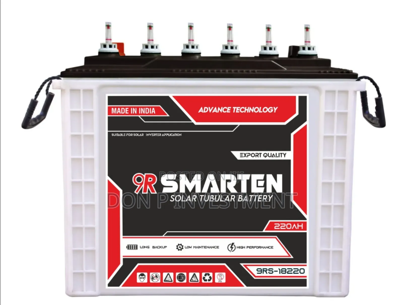 Smarten 220ah Solar Tubular Battery