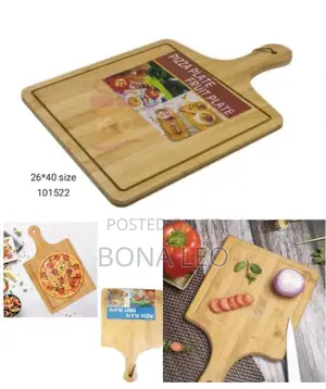 Nice Wooden Square Shaped Pizza Pan