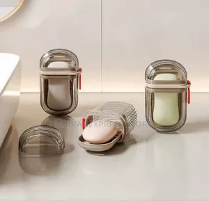 Portable Soap Dish With a Sealed Traveling Storage Box