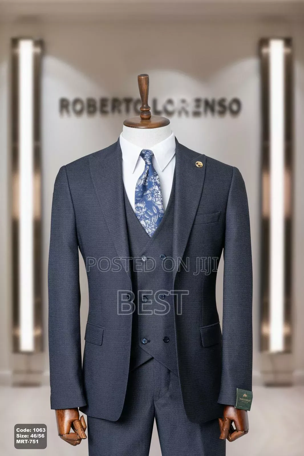 Roberto Lorenso Luxury Men's Suit