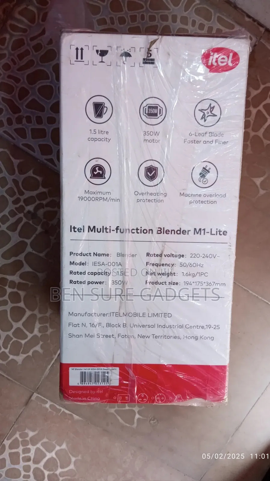 Itel Blender M1 Lite