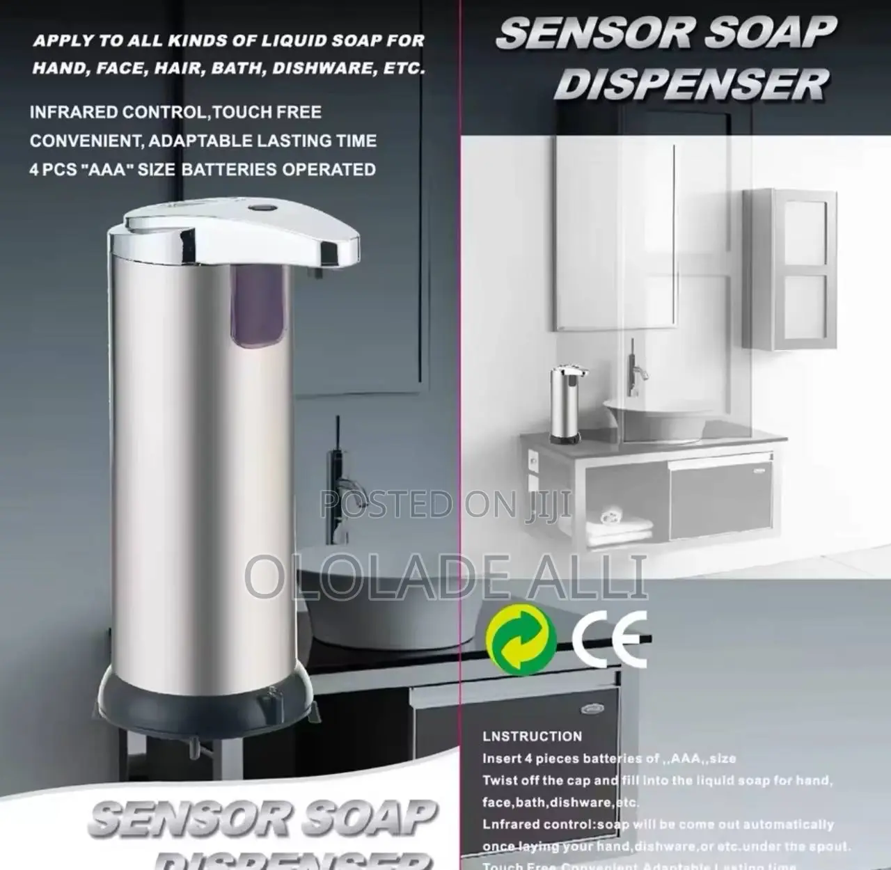 Automatic Inductive Soap Dispenser
