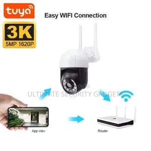 Wi-Fi Tuya Smart Waterproof PTZ Camera With Lan Port