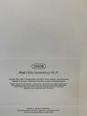 New Apple iPad (2022) 256 GB Silver