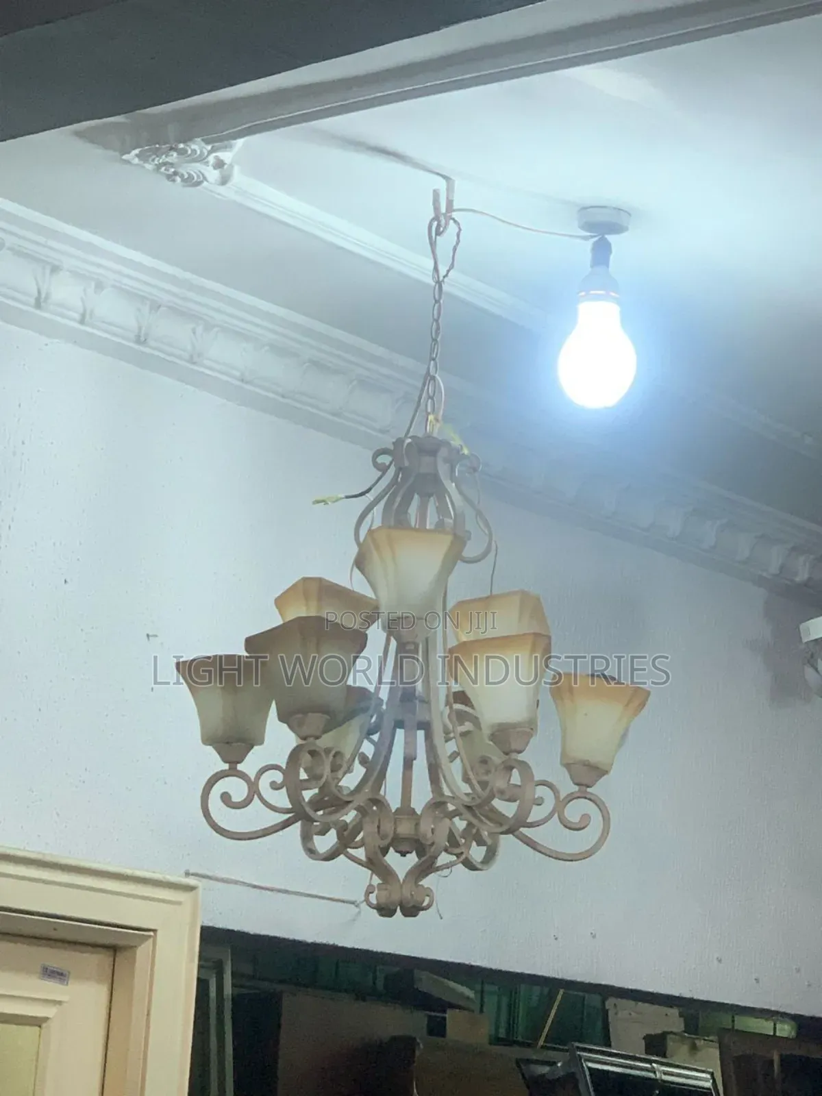 Gold Pendant Chandelier Light