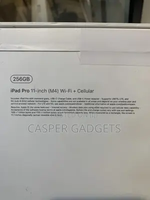 New Apple iPad Pro 11 (2024) 256 GB Black