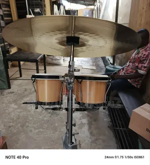 Professional Greatstar Bongo Drum With Cymbal Plate