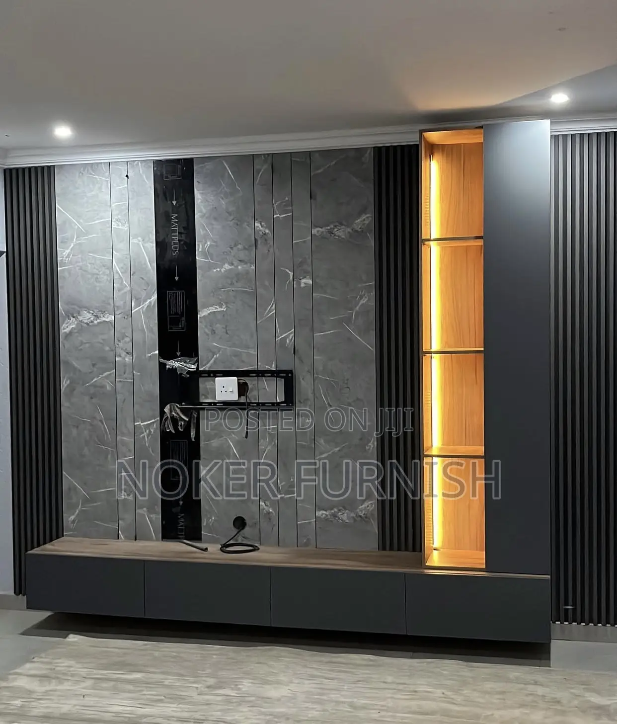 Contemporary Unit Wall Tv Stand