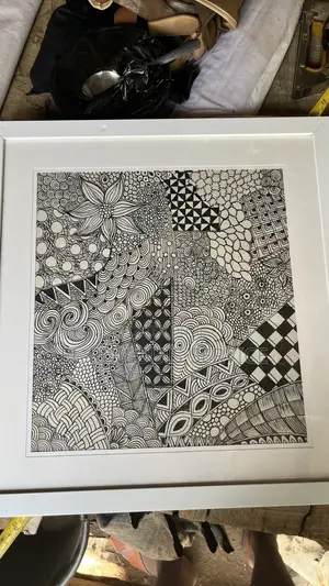 Astrat Figure in Pen and Ink
