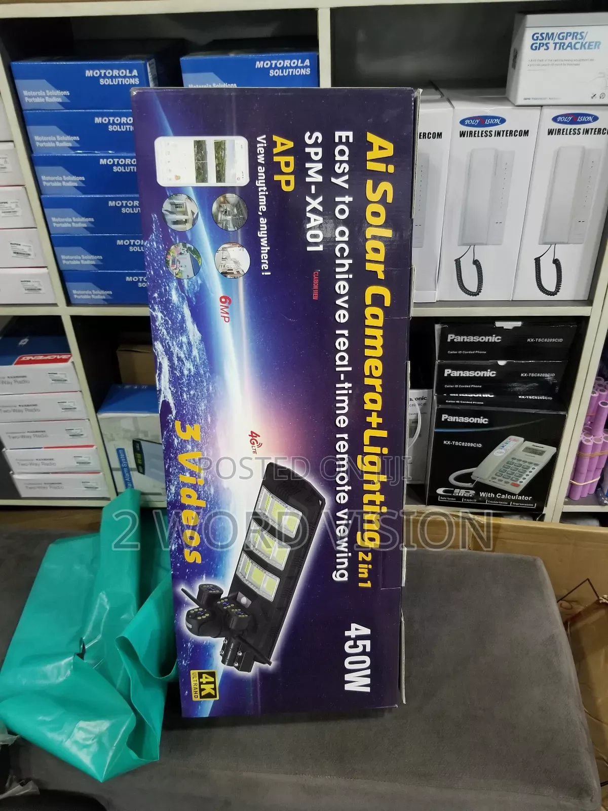Solar Street Light With 3 Lens Camera With High Definition