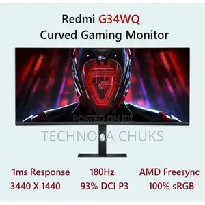 Xiaomi Redmi 34" Curved Gaming Monitor G34wq 180hz 1ms