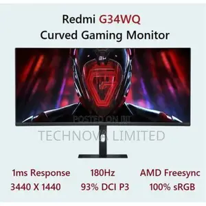 Xiaomi Redmi 34" Curved Gaming Monitor G34wq 180hz 1ms