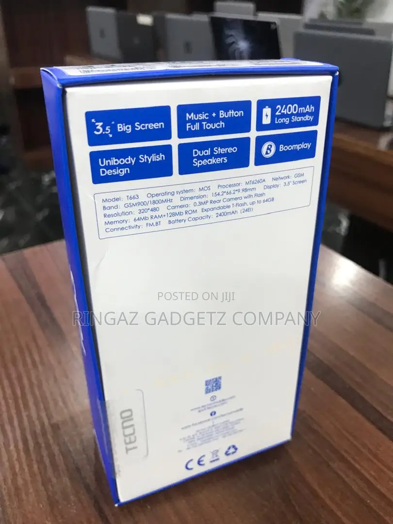 New Tecno T663 Black