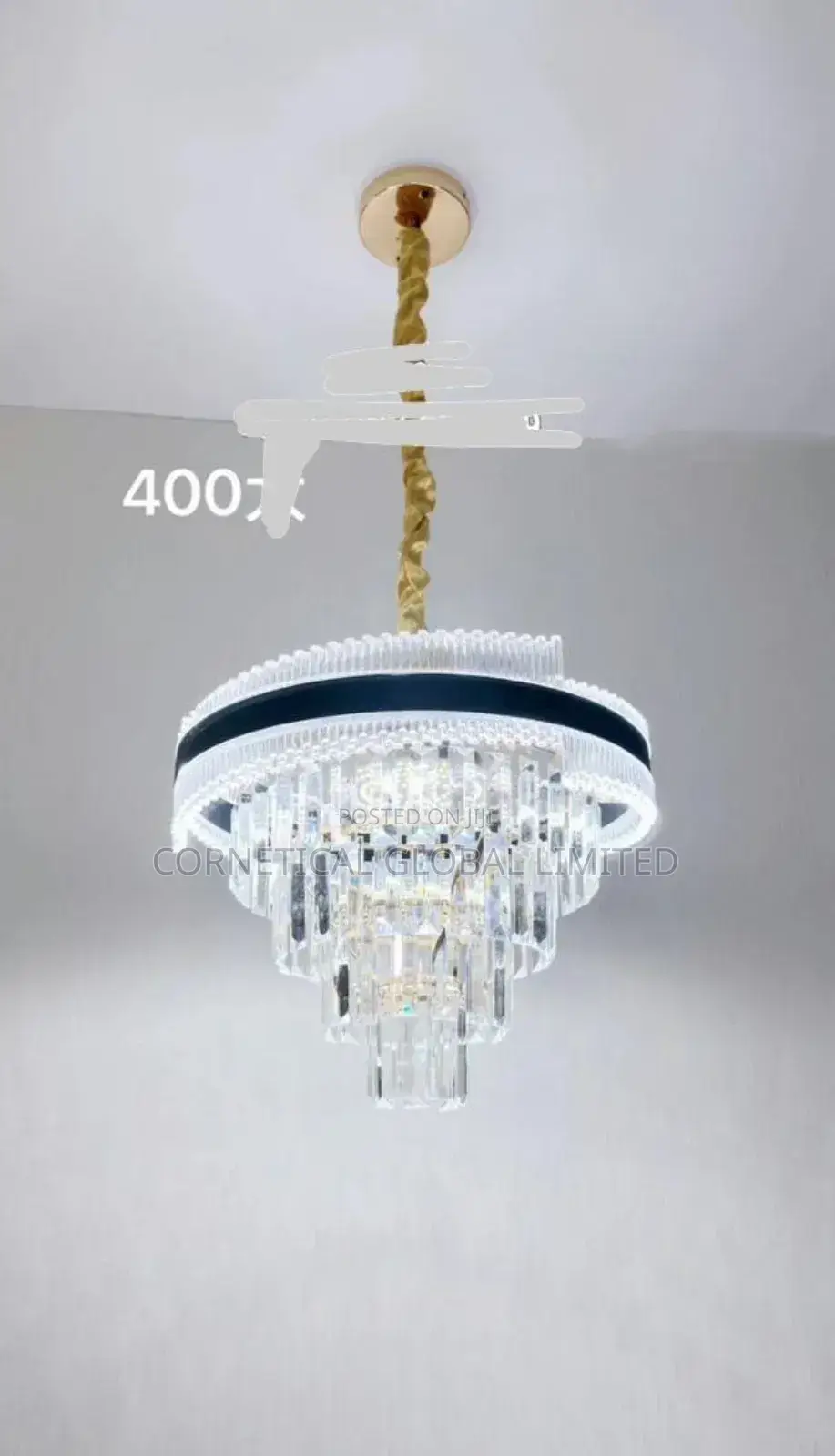 Modern Luxury Crystal Led Ceiling Mounted Chandelier Light