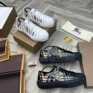 High Quality Burberry London Sliced Check Luxury Sneakers