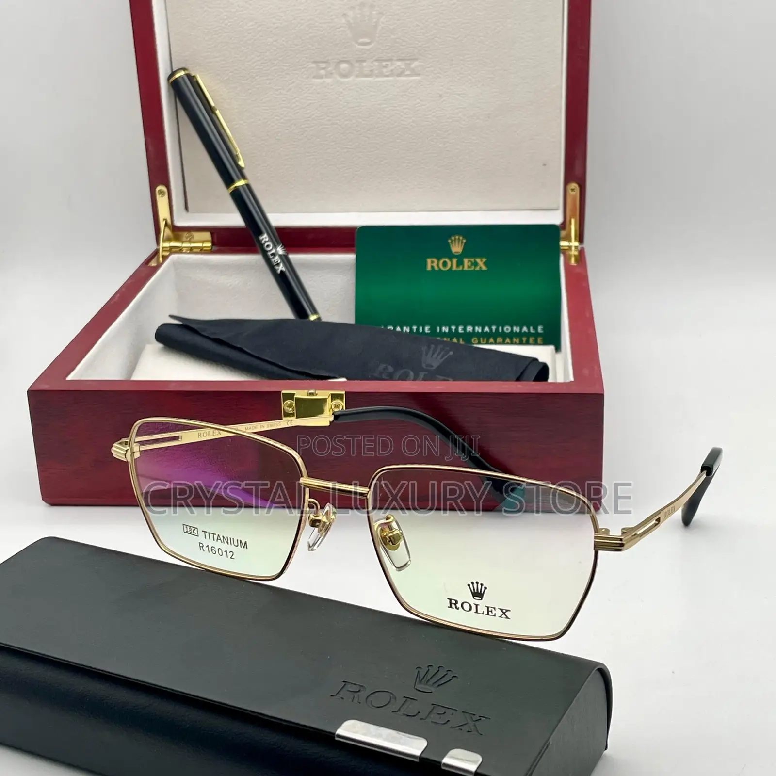 Rolex Quality Luxury Men Frame Glasses
