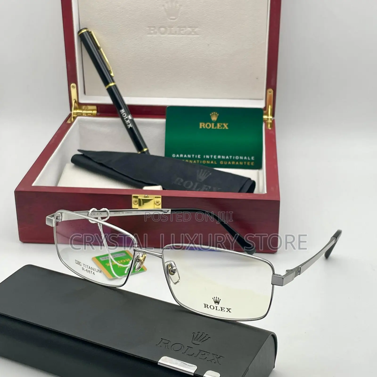 Rolex Quality Luxury Men Frame Glasses