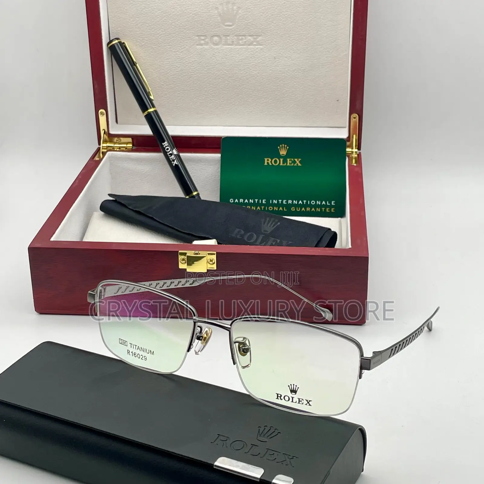 Rolex Quality Luxury Men Frame Glasses